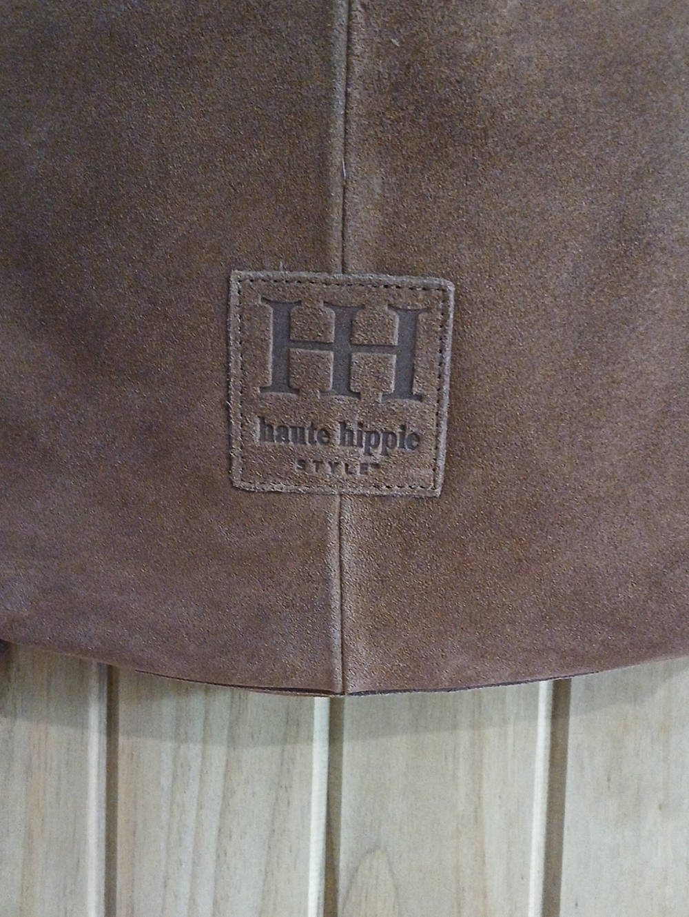 Haute Hippie Style Suede Fringed Shoulder Bag Purse - Picture 2 of 8